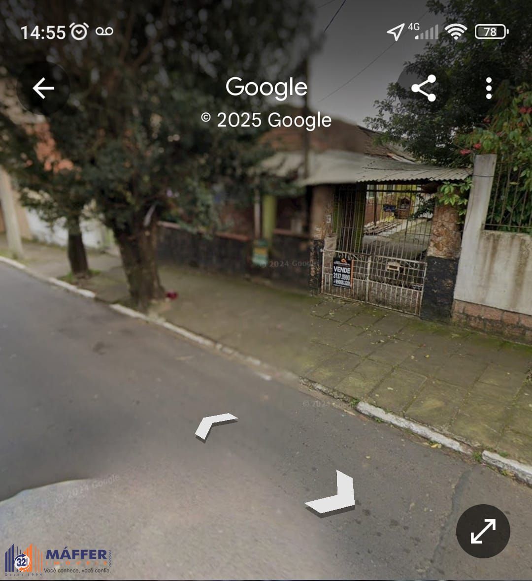 Terreno de esquina a venda na rua Monte Castelo/Canoas