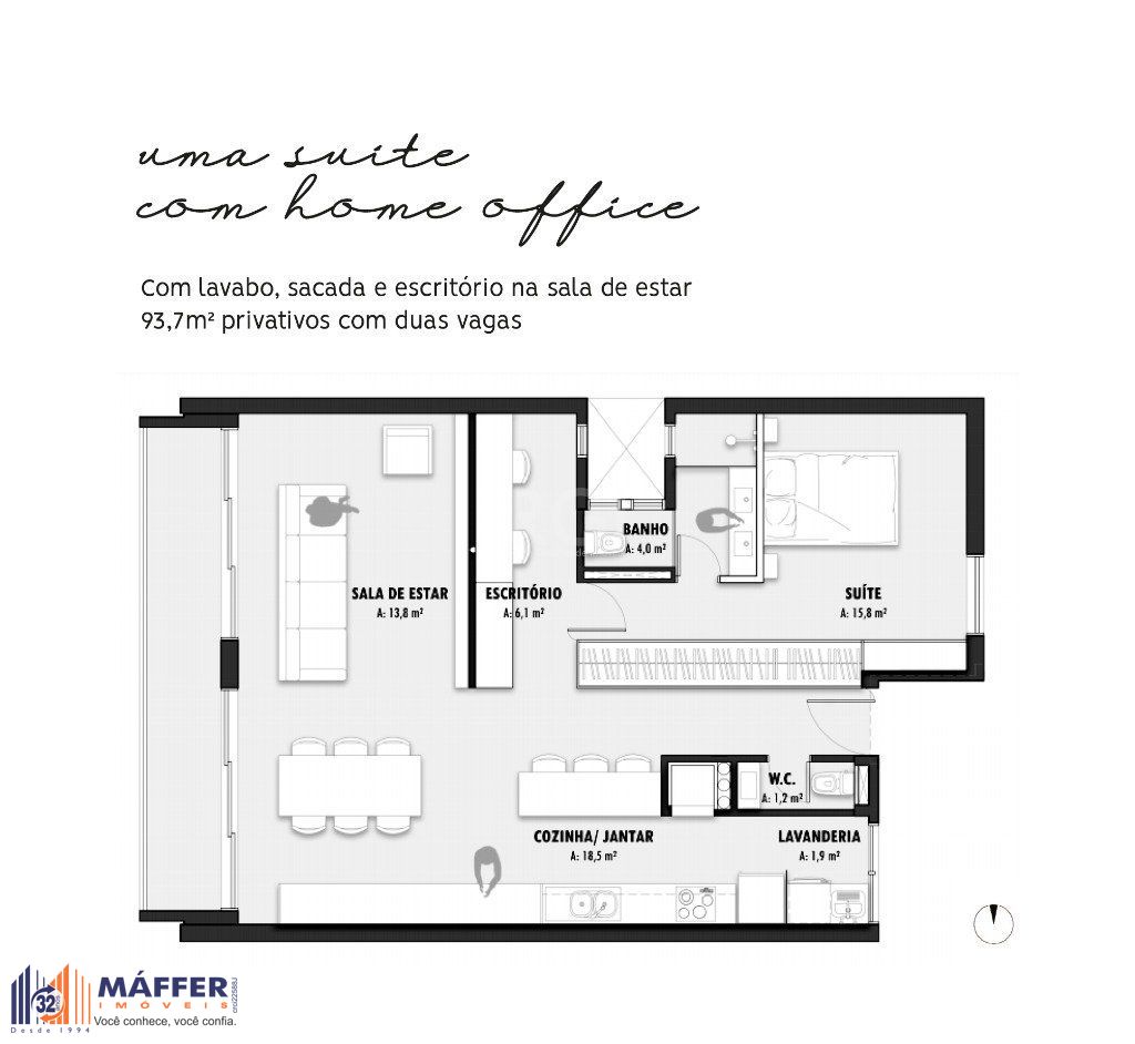 Apartamento, 2 quartos, 93 m² - Foto 9
