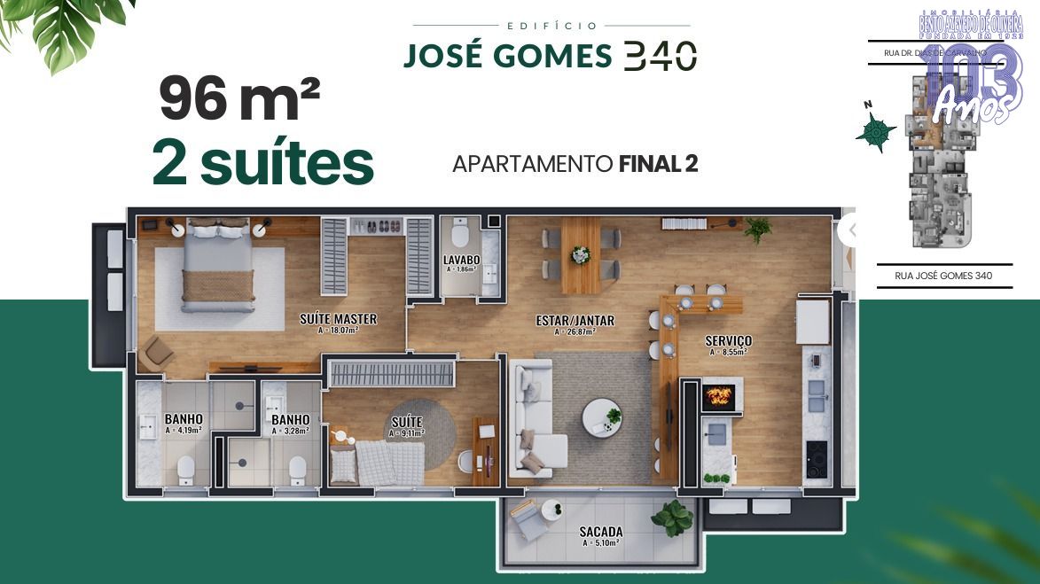 Apartamento, 2 quartos, 96 m² - Foto 10