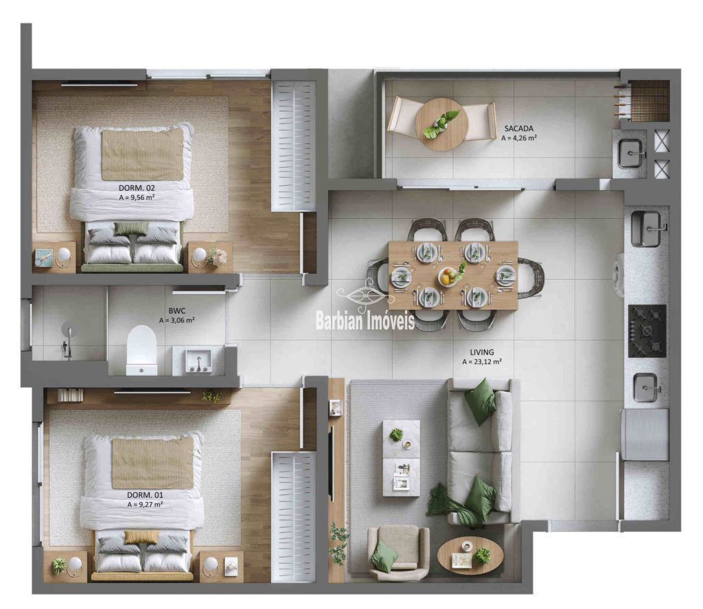 Apartamento à venda com 2 quartos, 45m² - Foto 5