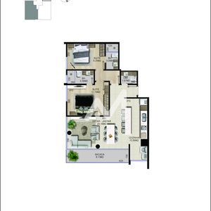 Apartamento com 87m² e 2 dormitórios no bairro Florestal em Lajeado para Comprar