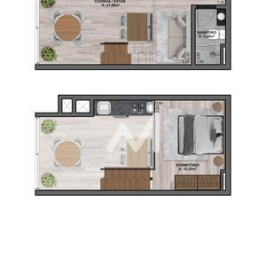 Apartamento com 40m² e 1 dormitório no bairro Centro em Lajeado para Comprar