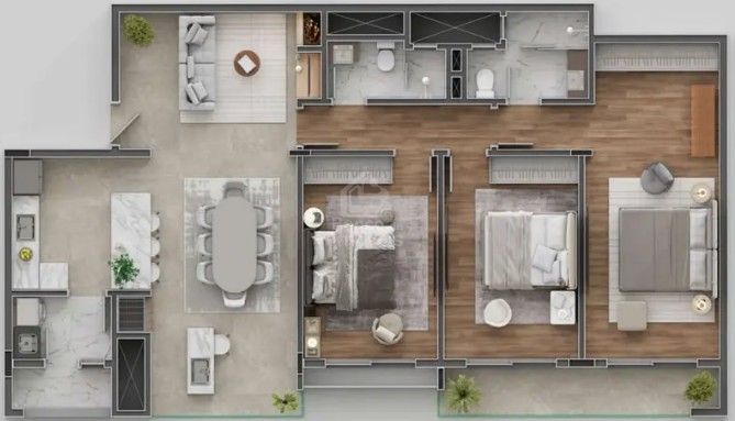 Apartamento com 3 Dormitórios à venda, 124 m² por R$ 722.476,00 Apartamento com 3 Dormitórios à venda, 124 m² por R$ 722.476,00