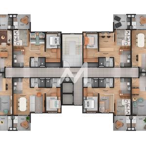 Apartamento com 60m² e 2 dormitórios no bairro Moinhos em Lajeado para Comprar