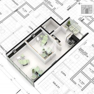 Sala Comercial com 46m² no bairro Florestal em Lajeado para Comprar ou Alugar
