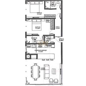 Apartamento com 97m², 2 dormitórios, 2 suítes, 2 vagas no Oceano Home Resort em Torres para Comprar