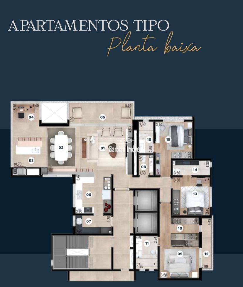 Apartamento à venda com 3 quartos, 173m² - Foto 11