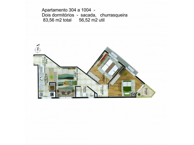 Apartamento à venda com 2 quartos, 62m² - Foto 5