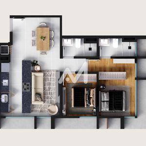 Apartamento com 57m² e 2 dormitórios no bairro São Cristóvão em Lajeado para Comprar