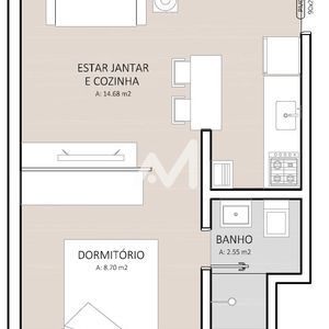 Loft com 25m² e 1 dormitório no bairro São Cristóvão em Lajeado para Comprar