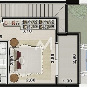 Sobrado com 91m² e 2 dormitórios no bairro Universitário em Lajeado para Comprar