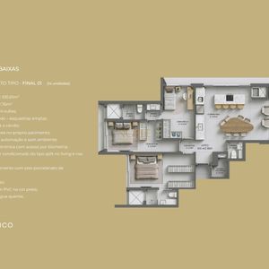 Apartamento com 100m², 3 dormitórios, 3 suítes, 1 vaga no Atlantico em Torres para Comprar