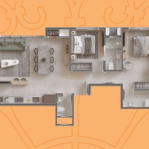 Apartamento com 87m², 2 dormitórios, 2 suítes, 1 vaga no Vernazza em Torres para Comprar