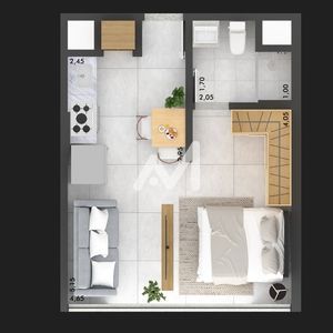 Loft com 29m² no bairro Florestal em Lajeado para Comprar