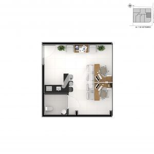 Sala Comercial com 28m² no bairro Florestal em Lajeado para Comprar