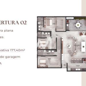 Cobertura com 177m² e 3 dormitórios no bairro Centro em Lajeado para Comprar