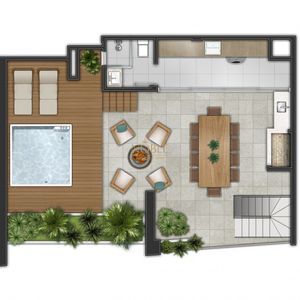 Cobertura com 149m², 2 dormitórios, 1 suíte, 1 vaga no Roca em Torres para Comprar