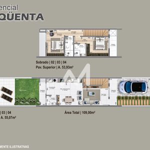 Sobrado com 109m² e 2 dormitórios no bairro Moinhos D'água em Lajeado para Comprar