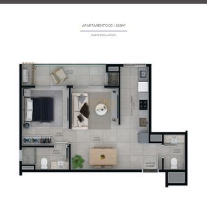 Apartamento com 55m², 1 dormitório, 1 suíte, 1 vaga no Montreal em Torres para Comprar