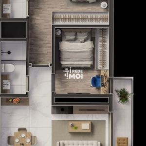 2 DORMITORIOS (1 SUITE) 74,58 mts2