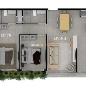 Apartamento com 76m², 2 dormitórios, 1 suíte, 1 vaga no Bloom em Torres para Comprar