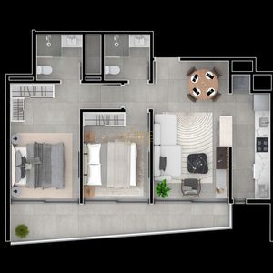 Apartamento com 68m², 2 dormitórios, 1 suíte, 1 vaga no Axxis em Torres para Comprar