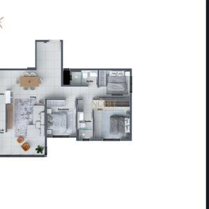 Apartamento com 104m², 3 dormitórios, 1 suíte, 2 vagas no Santo Carlo em Torres para Comprar