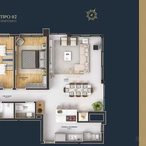Apartamento com 108m², 3 dormitórios, 1 suíte, 1 vaga no Sun Haus em Torres para Comprar
