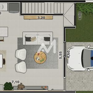 Sobrado com 121m² e 3 dormitórios no bairro Universitário em Lajeado para Comprar