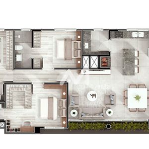Apartamento com 118m² e 3 dormitórios no bairro Florestal em Lajeado para Comprar