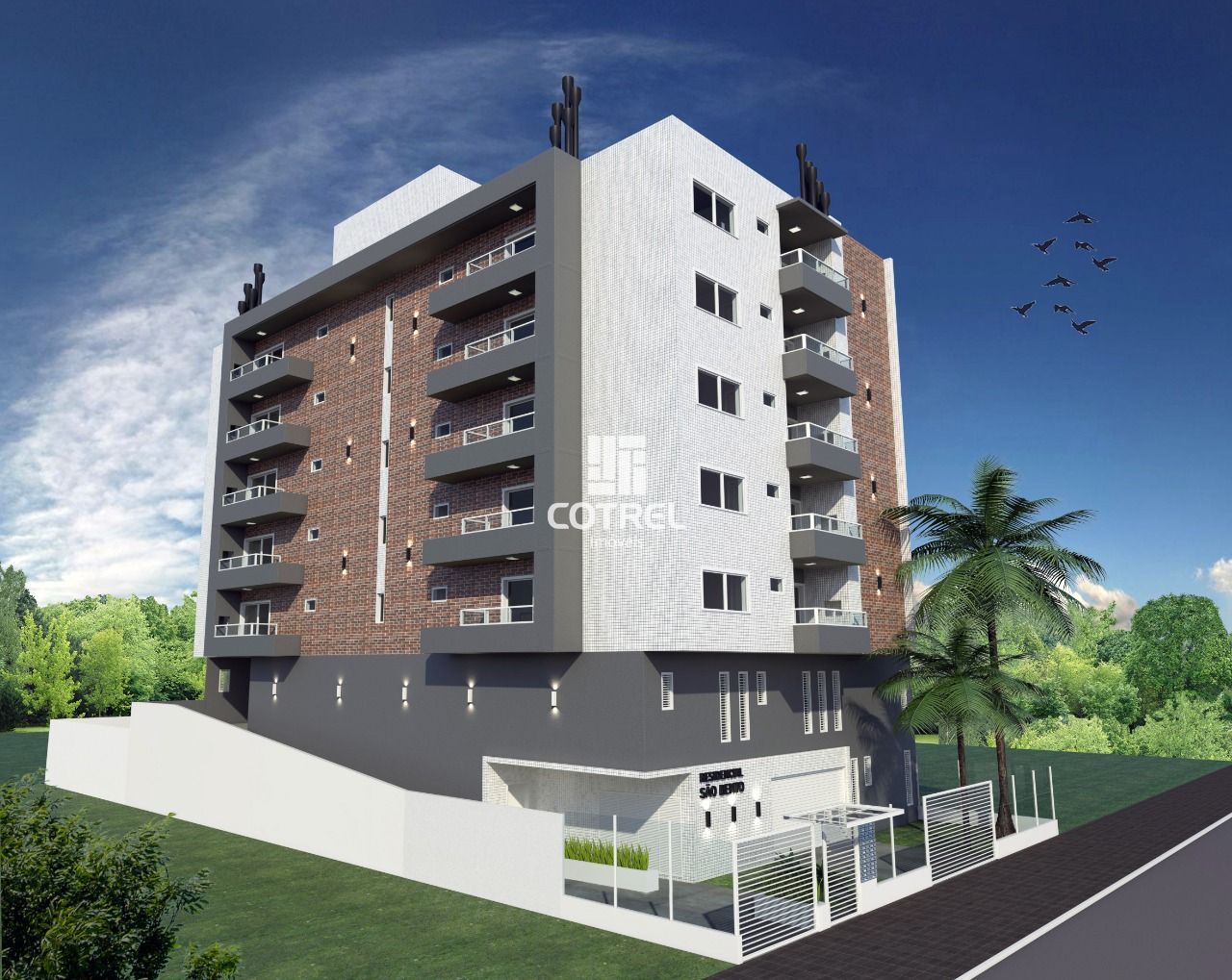 Apartamento com 1 dormitório e 1 vaga de garagem no bairro Camobi