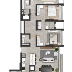 Apartamento com 108m², 3 dormitórios, 3 suítes, 1 vaga no Urban em Torres para Comprar