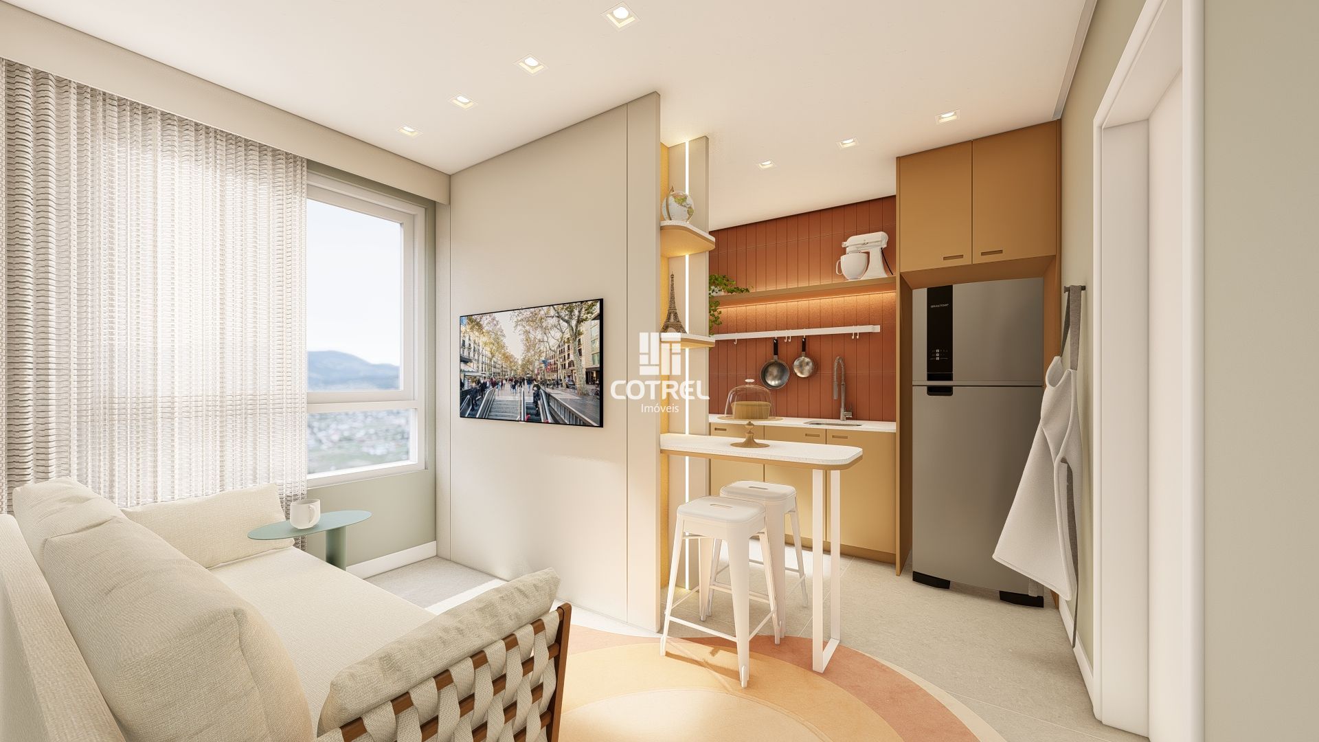Apartamento á Venda com 1 dormitório situado no bairro Camobi em Santa Maria/RS
