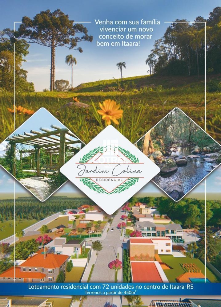 Terreno 450 m² no Residencial Jardim Colina localizado na cidade de Itaara/RS