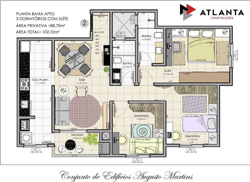 Apartamento, 3 quartos, 88 m² - Foto 11