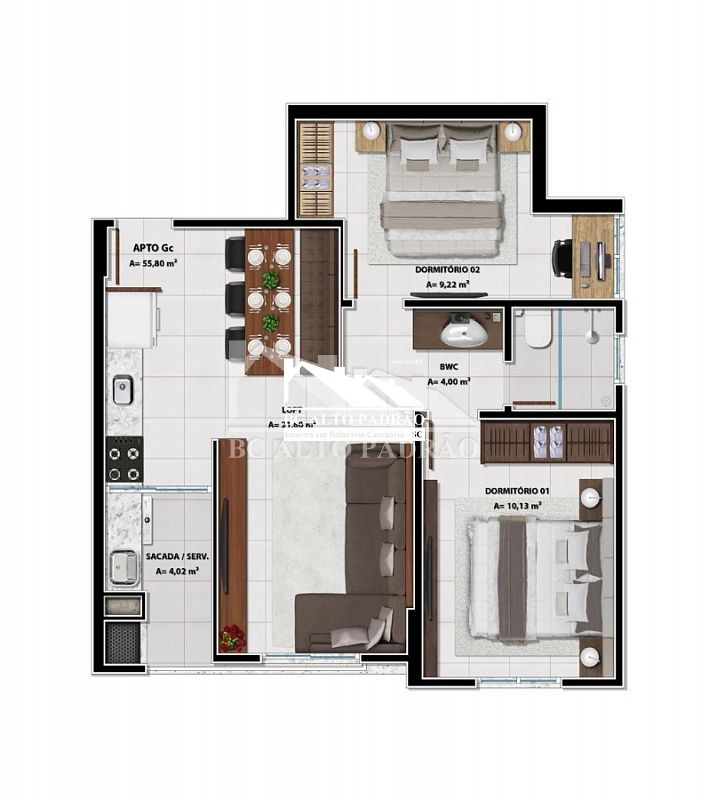 Apartamento à venda com 2 quartos, 84m² - Foto 8