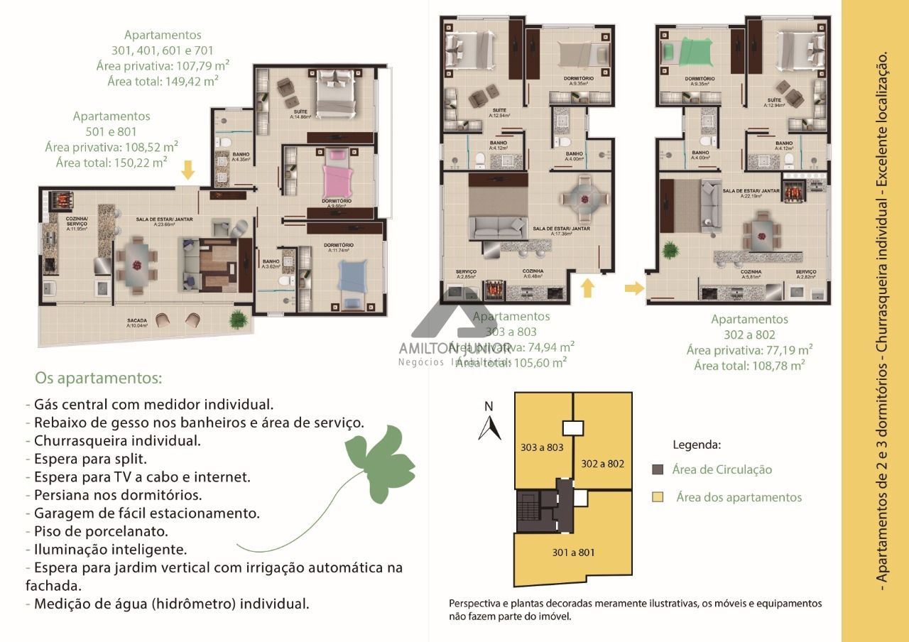 Apartamento à venda com 2 quartos, 74m² - Foto 2