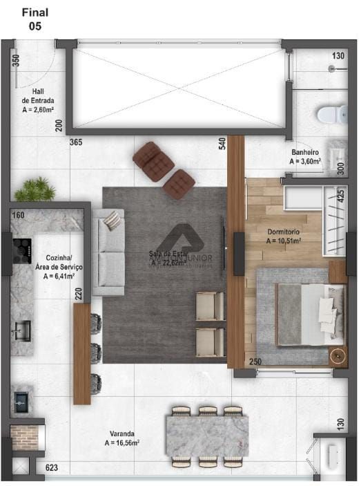 Apartamento à venda com 2 quartos, 122m² - Foto 8