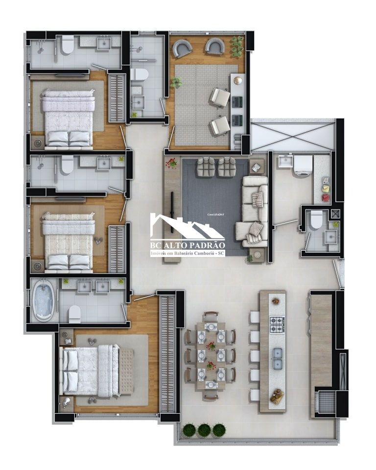 Apartamento à venda com 4 quartos, 137m² - Foto 18