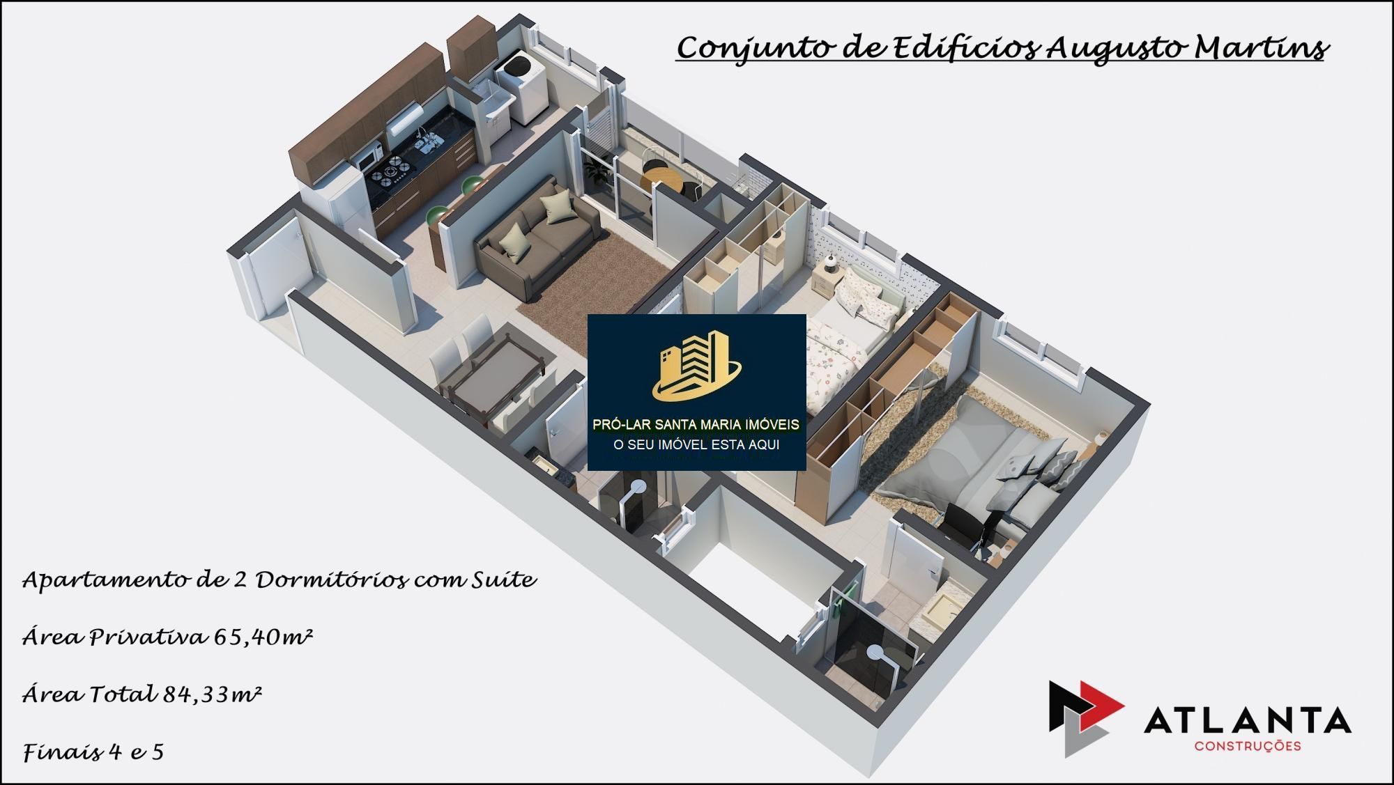 Apartamento à venda com 2 quartos, 53m² - Foto 2