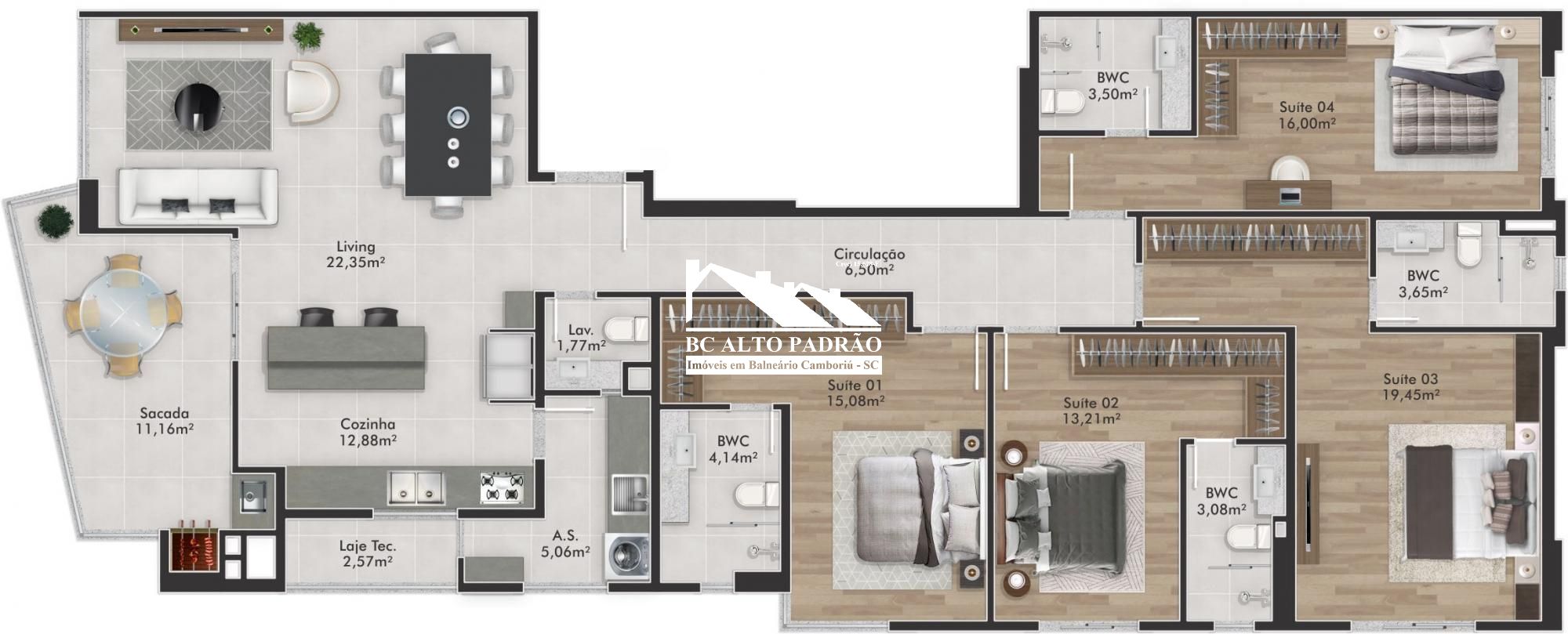 Apartamento à venda com 4 quartos, 163m² - Foto 16