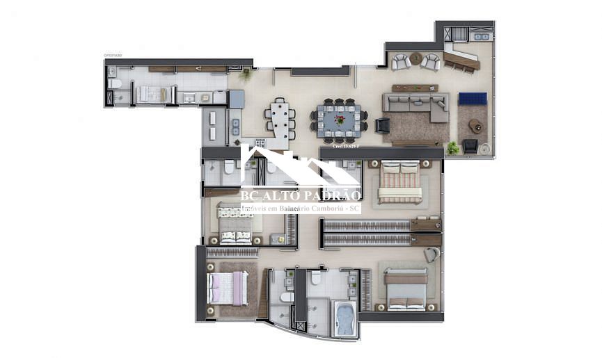 Apartamento, 4 quartos, 198 m² - Foto 16