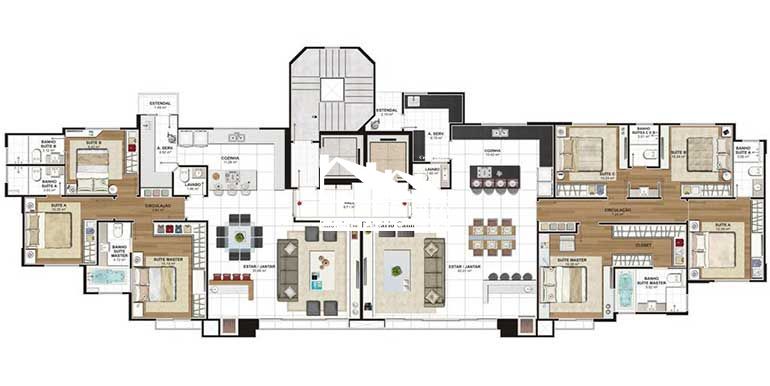 Apartamento, 4 quartos, 161 m² - Foto 6