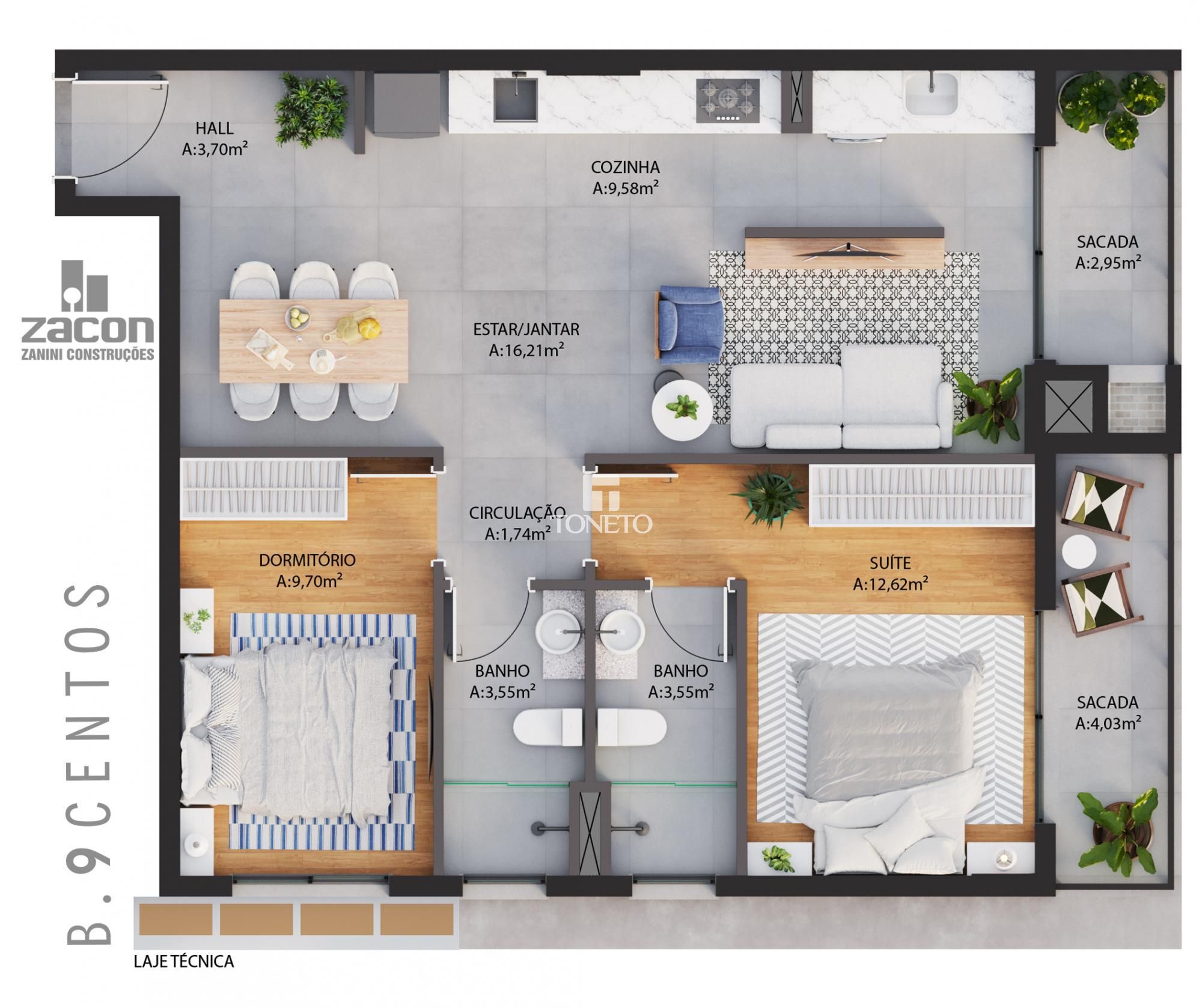 Apartamento à venda com 2 quartos, 66m² - Foto 18