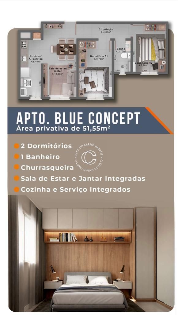 Apartamento à venda com 2 quartos, 51m² - Foto 11