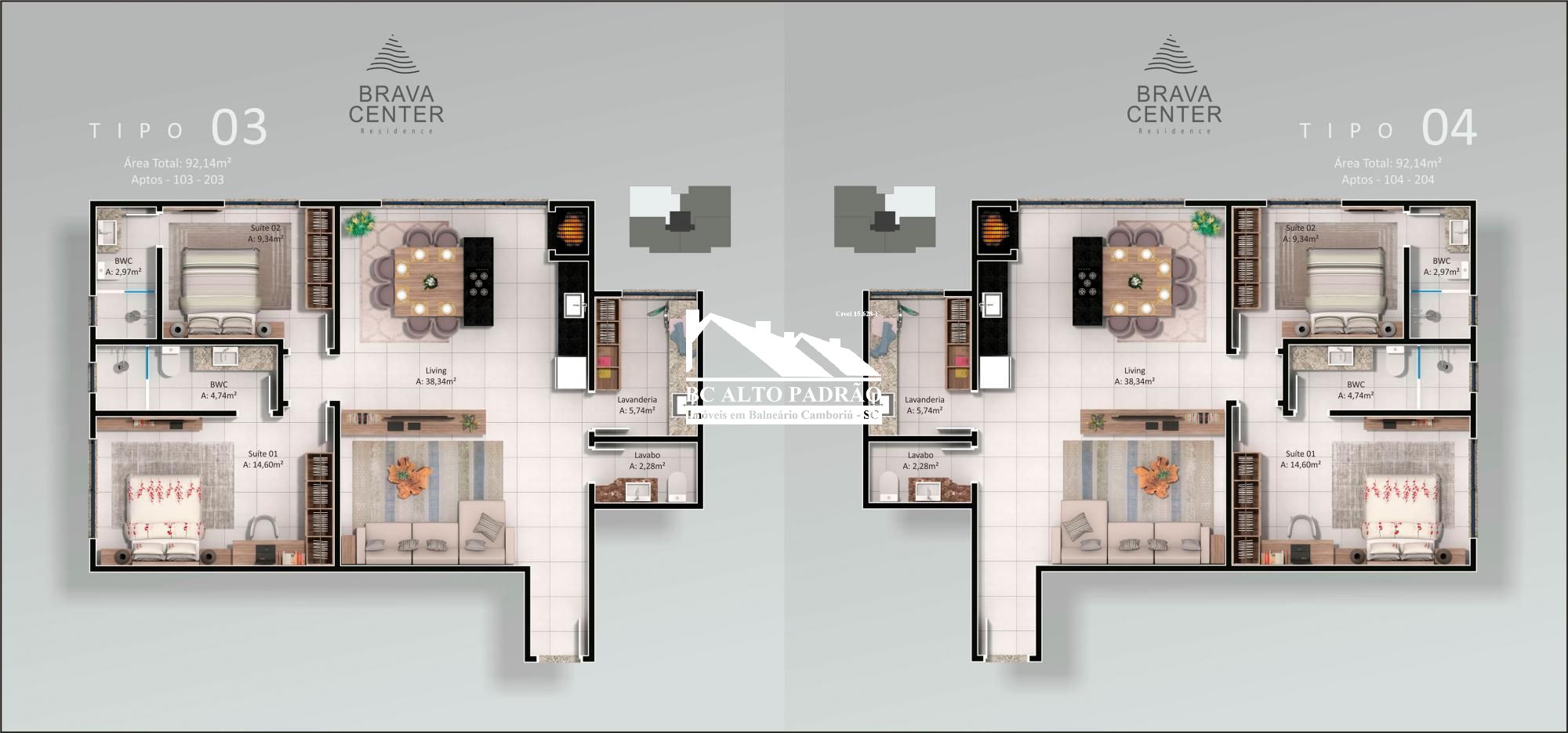Cobertura, 4 quartos, 91 m² - Foto 9