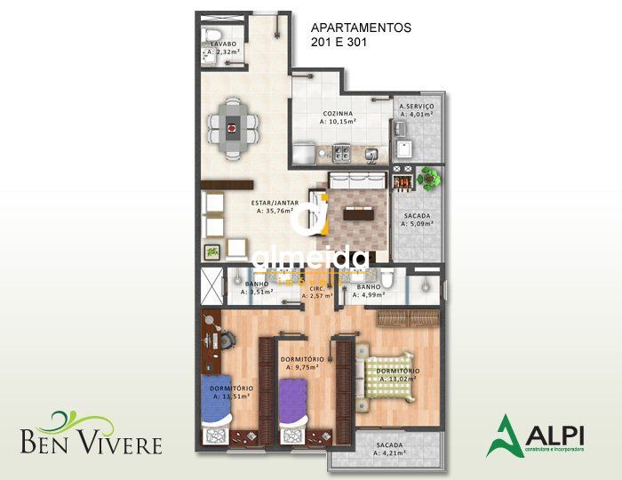 Apartamento, 3 quartos, 127 m² - Foto 58