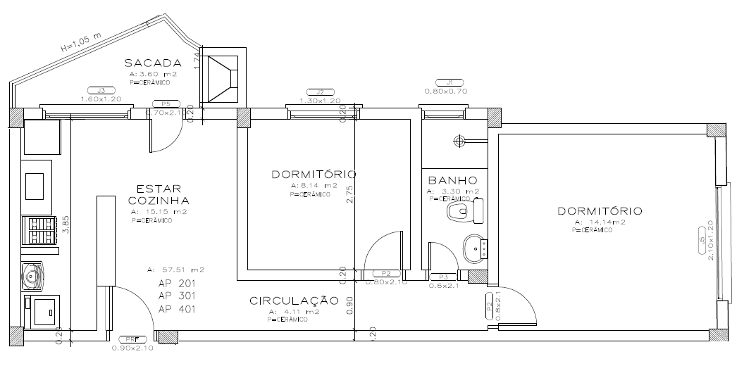 Apartamento à venda com 2 quartos, 58m² - Foto 8