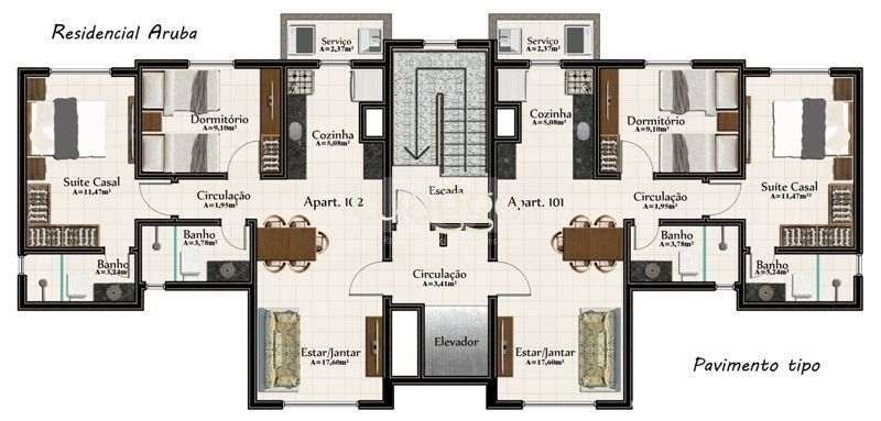 Apartamento à venda com 2 quartos, 64m² - Foto 13