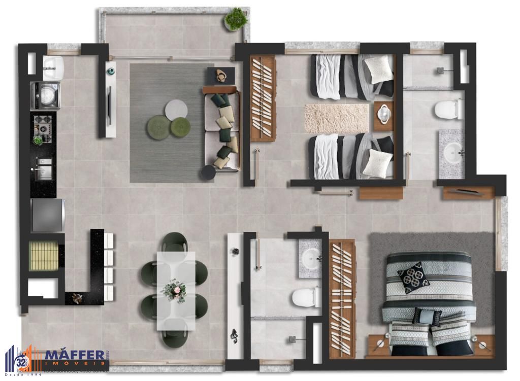 Apartamento, 2 quartos, 57 m² - Foto 15